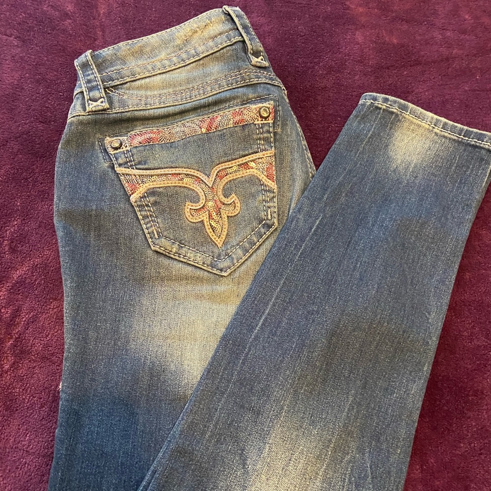 Almost like new Rock Revival jeans (skinny) sz 27
